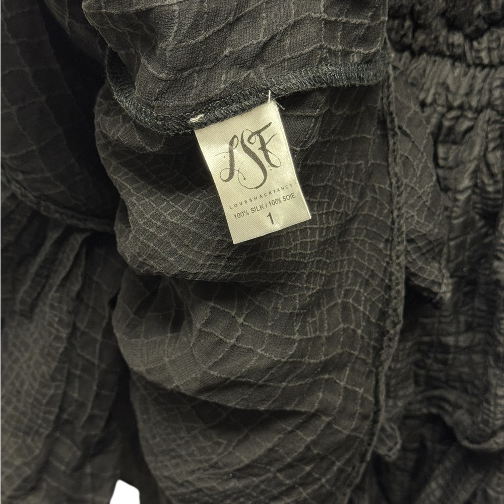 LoveShackFancy Textured Black minidress - Picture 8 of 8